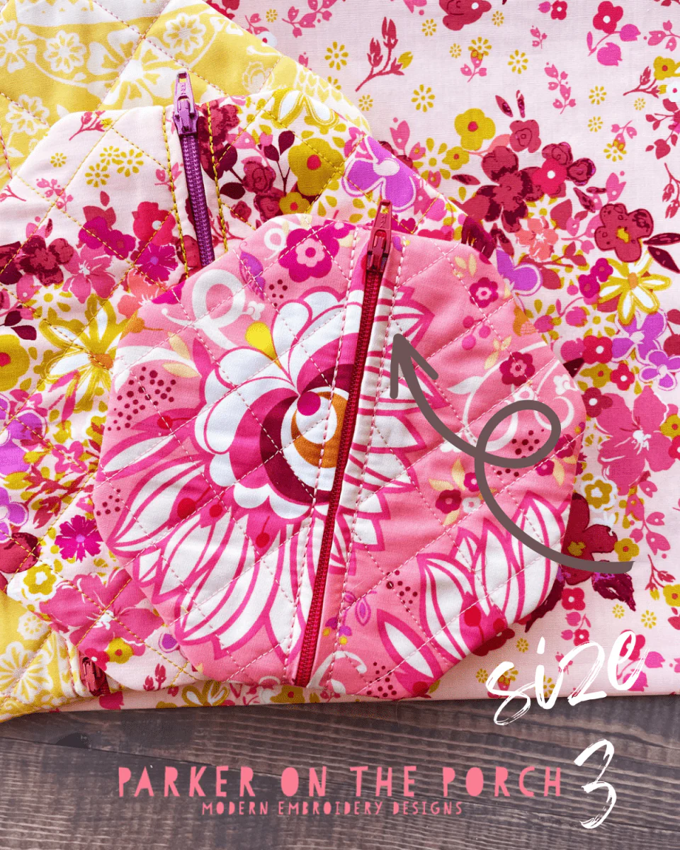 Digital Download - Size 3- Quilted Octagon Zipper Bag - Image 3
