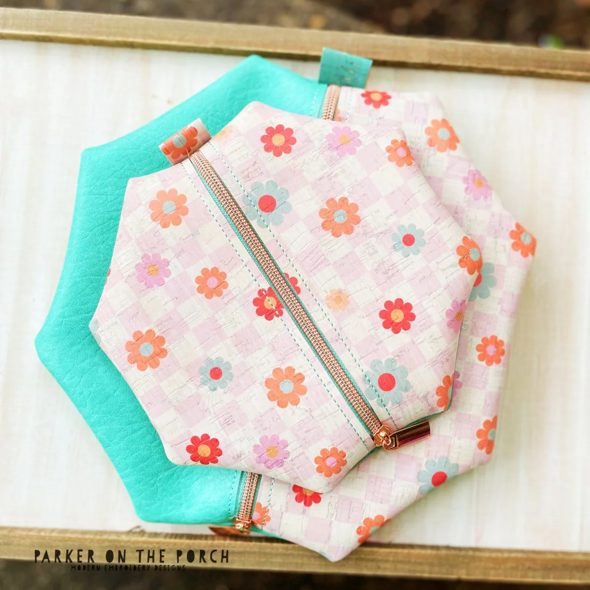 Digital Download - Size 5 - Clean Stitch Octagon Zipper Bag - Image 5
