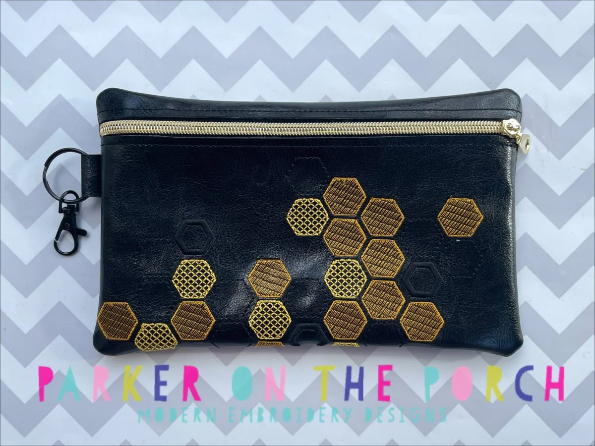 Digital Download- Size 5- Let's Get Buzzed Collection-  Honeycomb 2.0 Zipper Bag