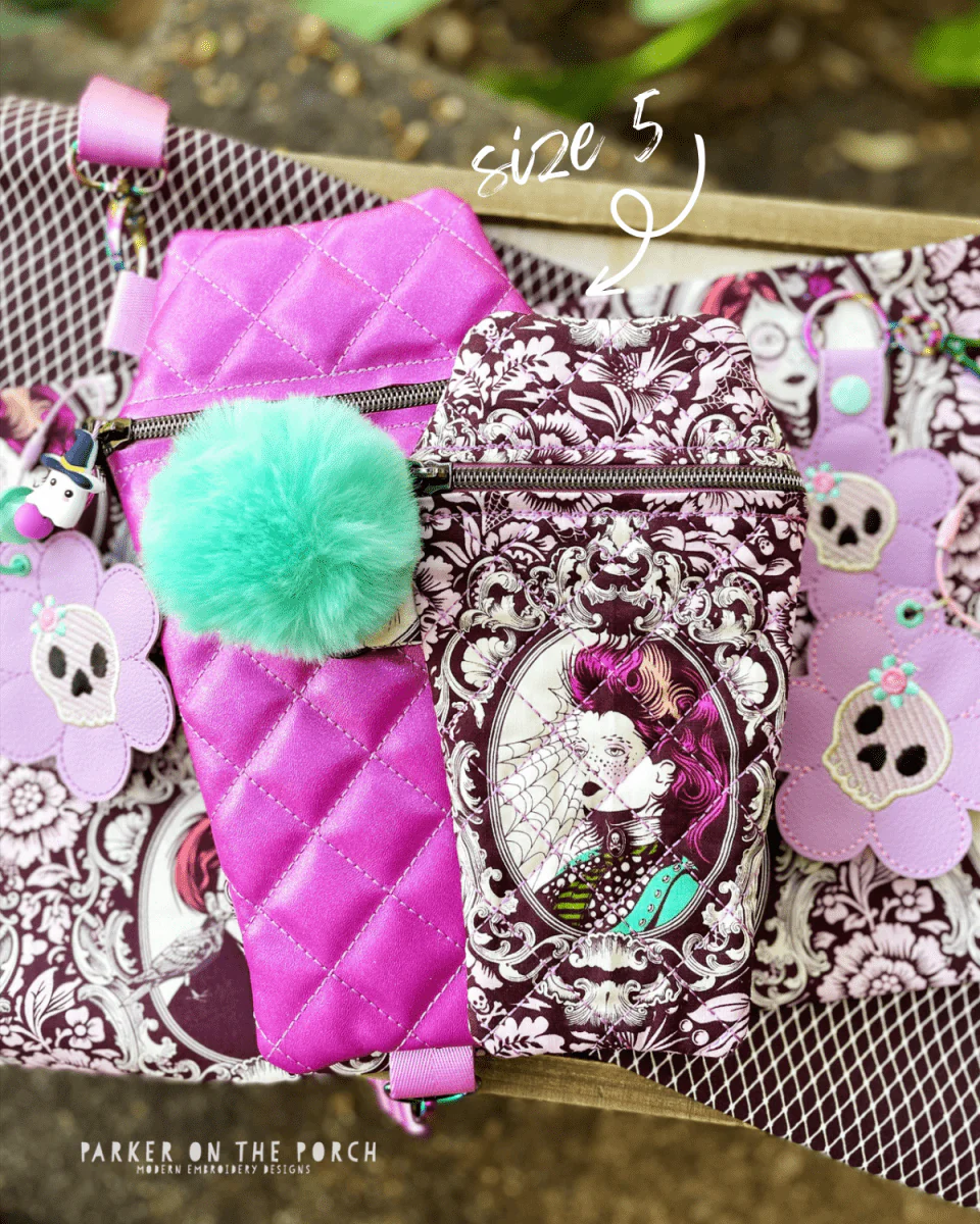 Digital Download - Size 5 - Quilted Coffin Zipper Bag