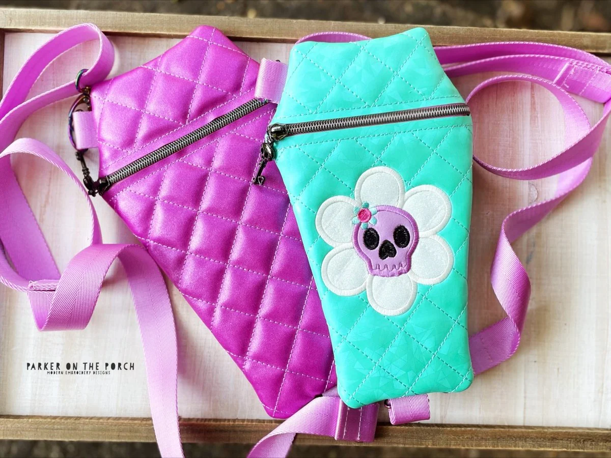 Digital Download - Size 5 - Quilted Coffin Zipper Bag - Image 2