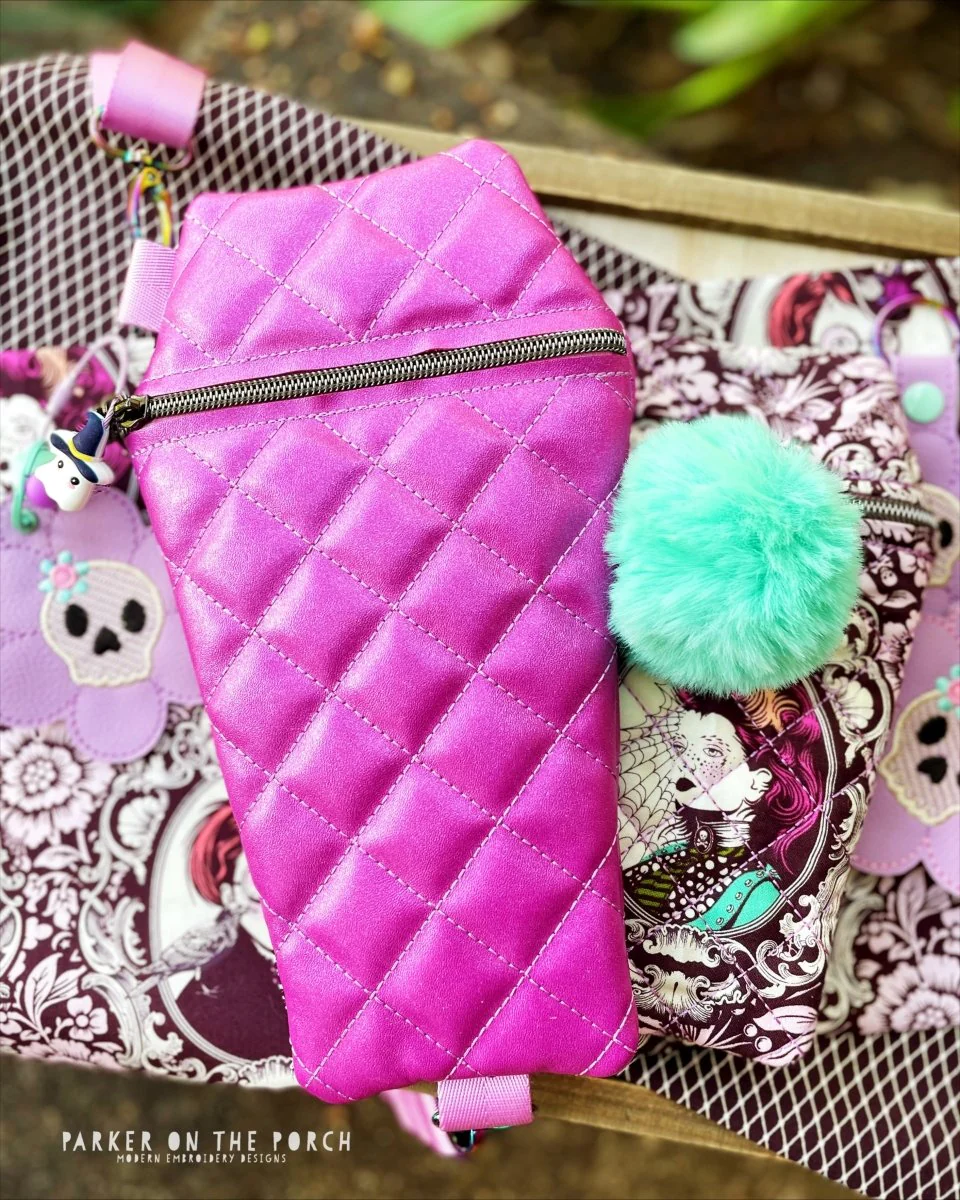 Digital Download - Size 5 - Quilted Coffin Zipper Bag - Image 3