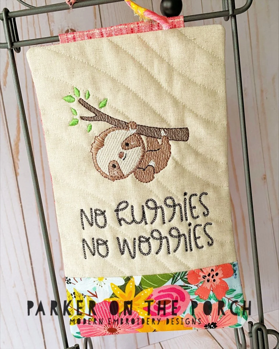 Digital Download -Sloth Mode Collection - Mini Quilt ( Single Stand )