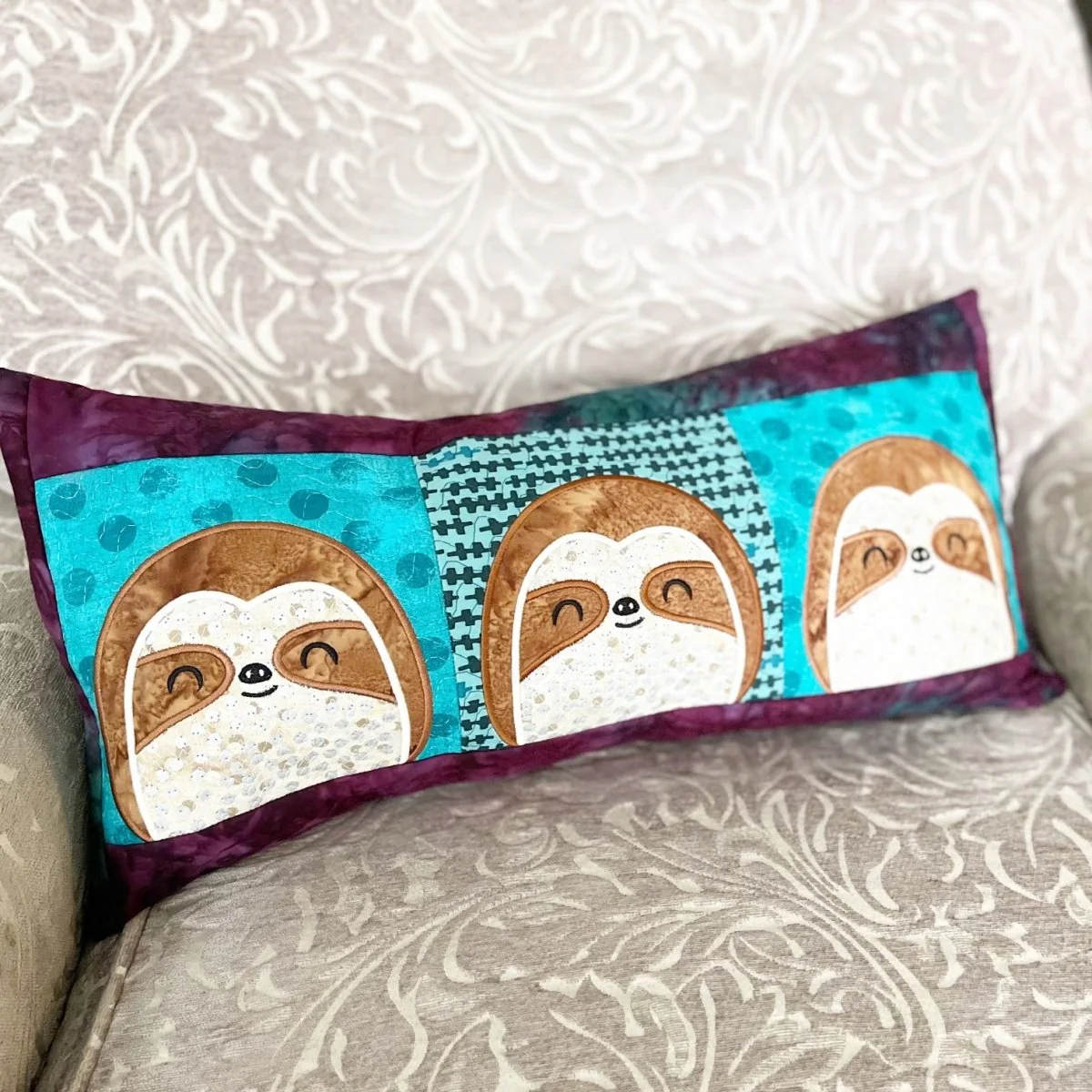 Digital Download - Sloth Mode Collection- Sloth In the Hoop Quilt Block - Image 4