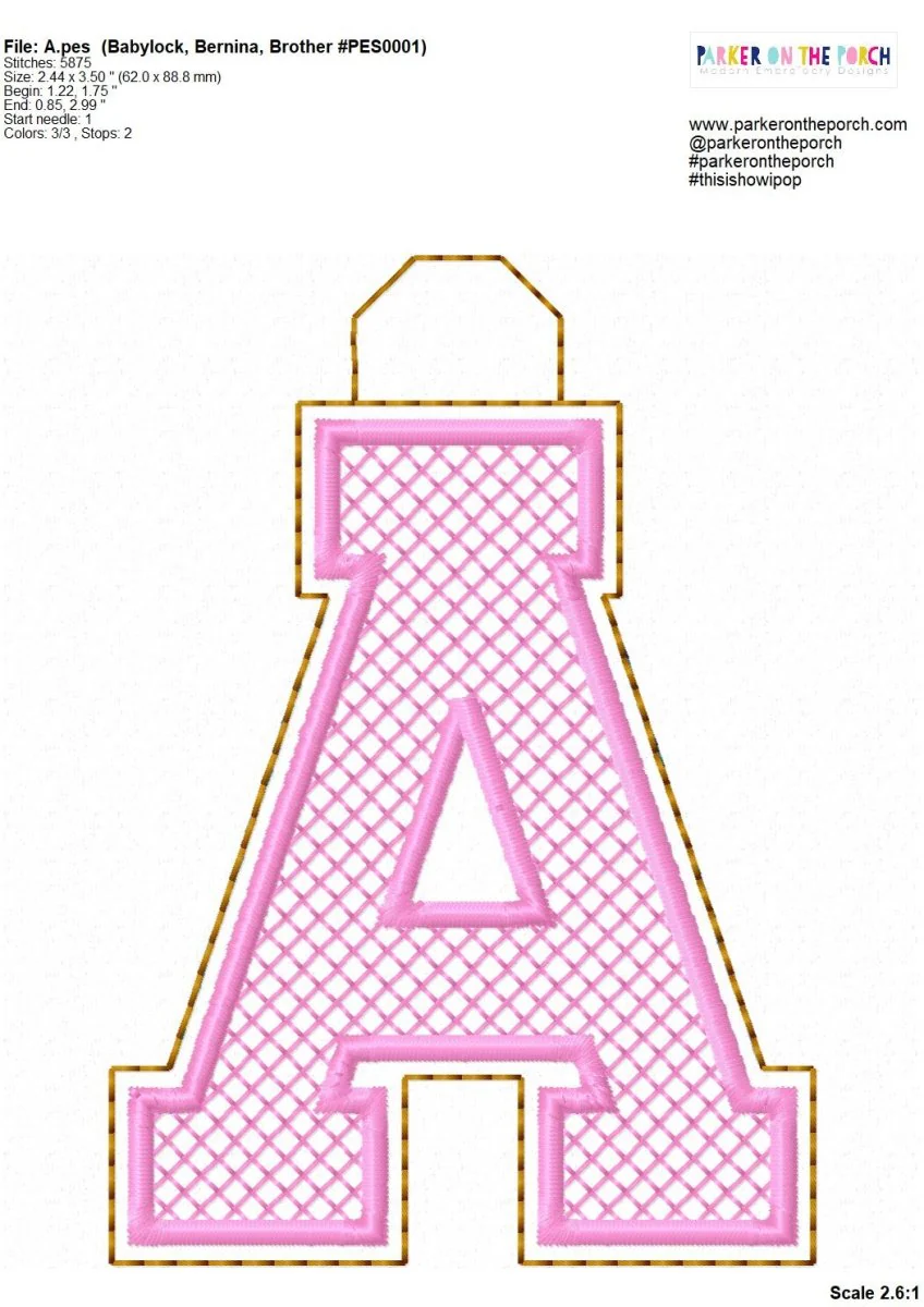 Bag Tag - Bundle - Squad Alpha Monogram XL - Digital Download - Image 3