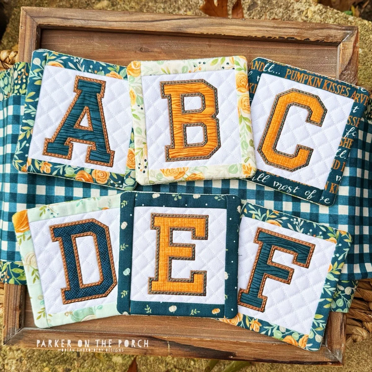 Digital Download - Squad Monogram Coaster - 26 Alphabet Bundle