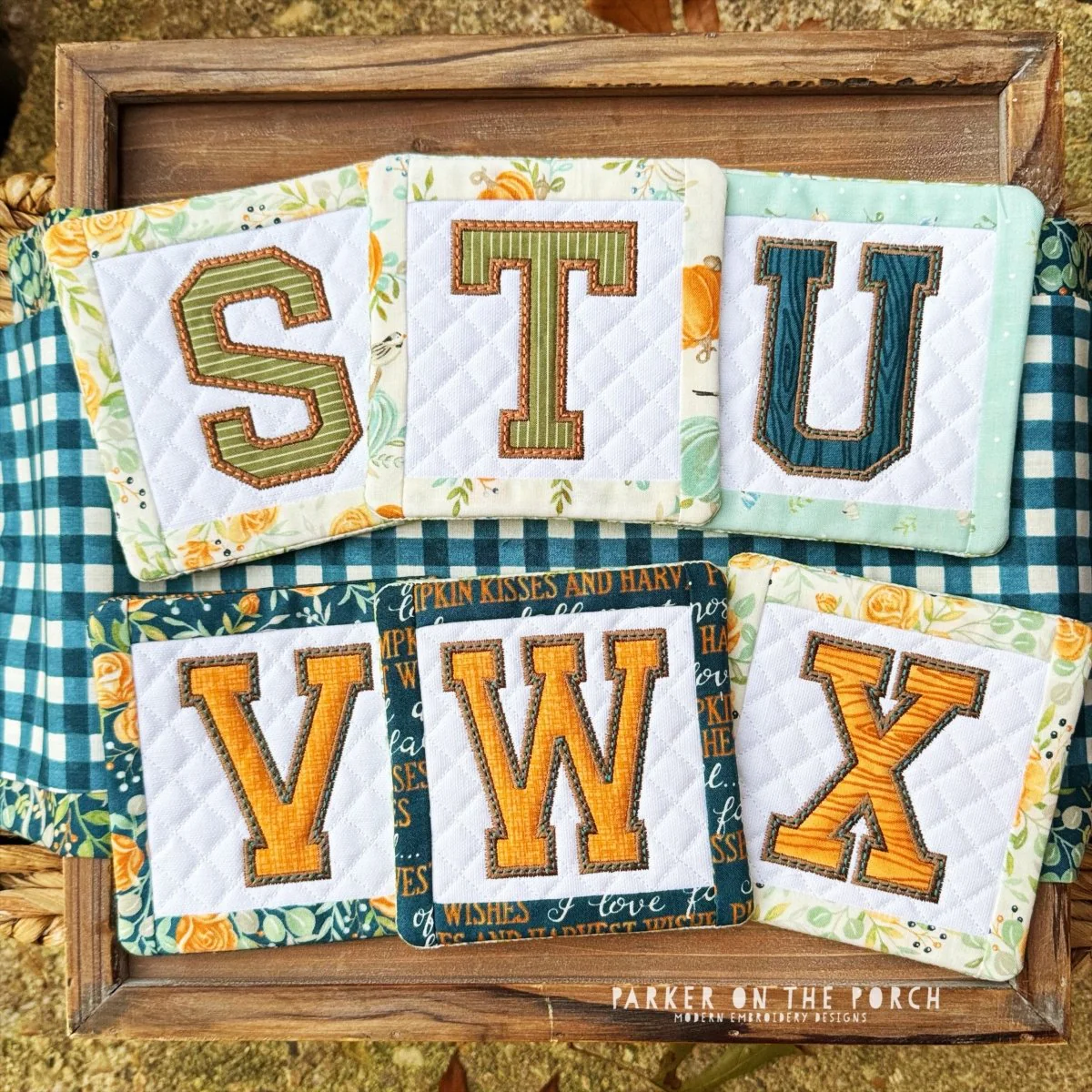 Digital Download - Squad Monogram Coaster - 26 Alphabet Bundle - Image 4
