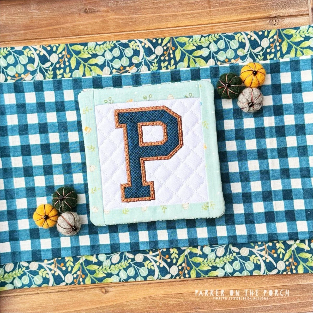 Digital Download - Squad Monogram Coaster - Letter P