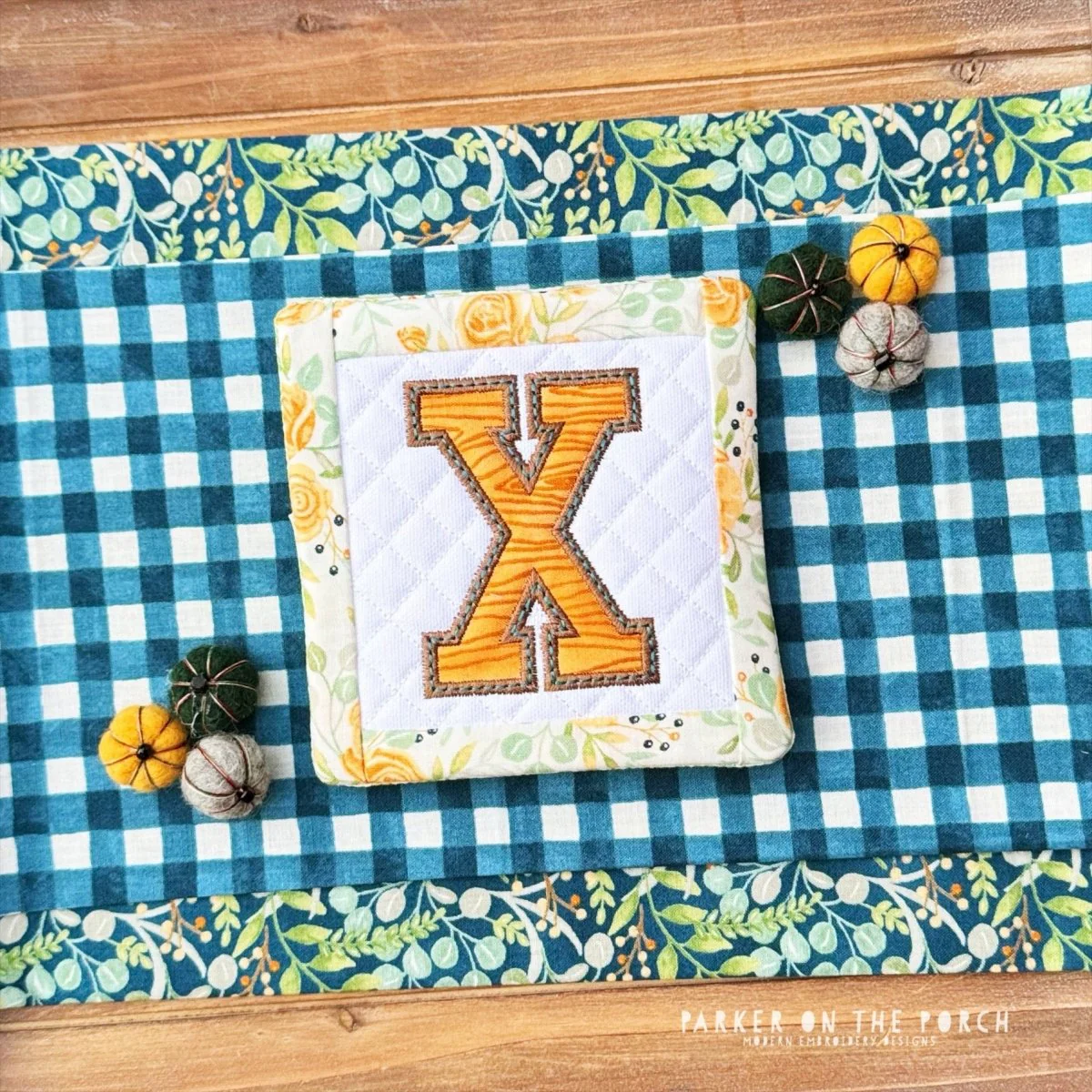 Digital Download - Squad Monogram Coaster - Letter X