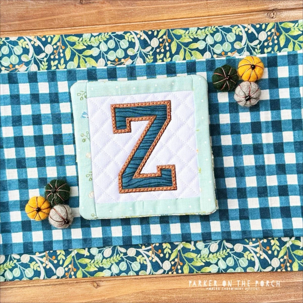 Digital Download - Squad Monogram Coaster - Letter Z