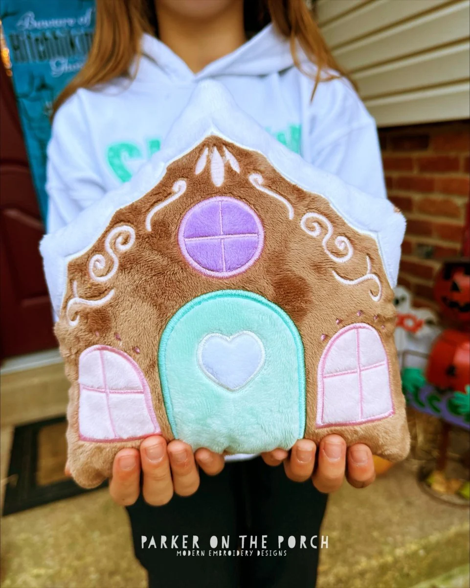 Digital Download - Squishy Gingerbread House Pillow (Stuffie)