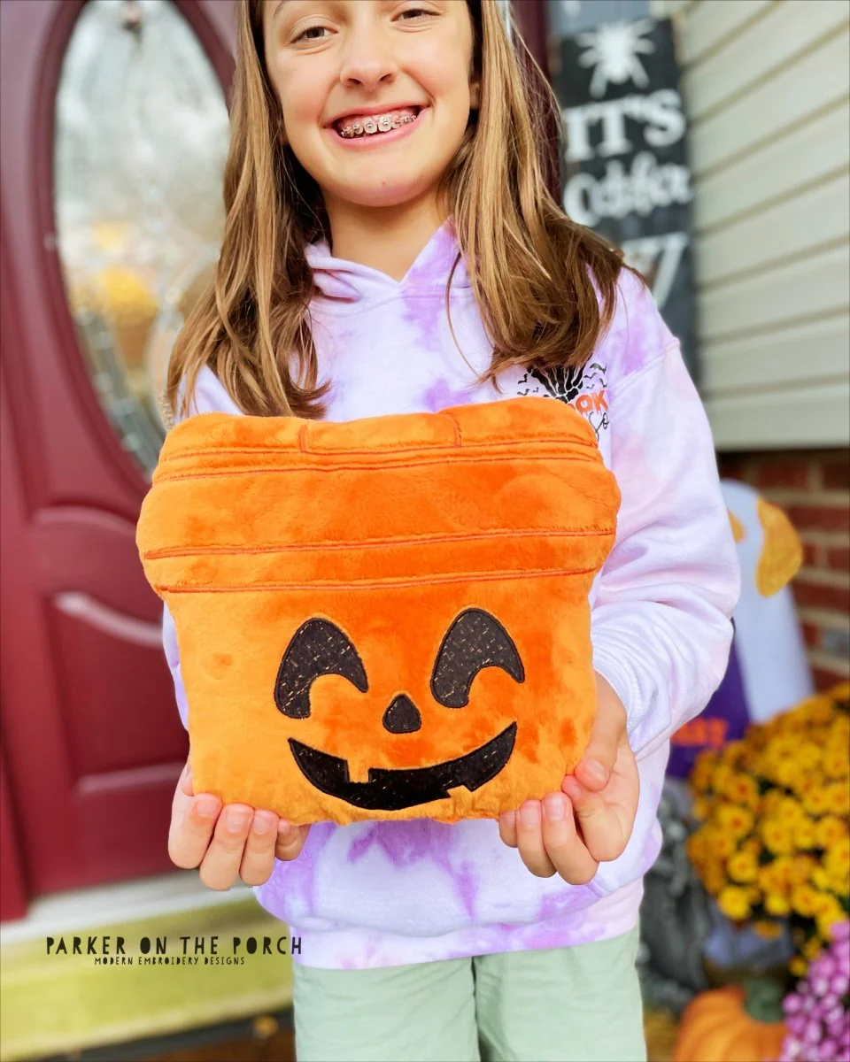 Digital Download- Squishy Happy Pails Stuffie- Pumpkin
