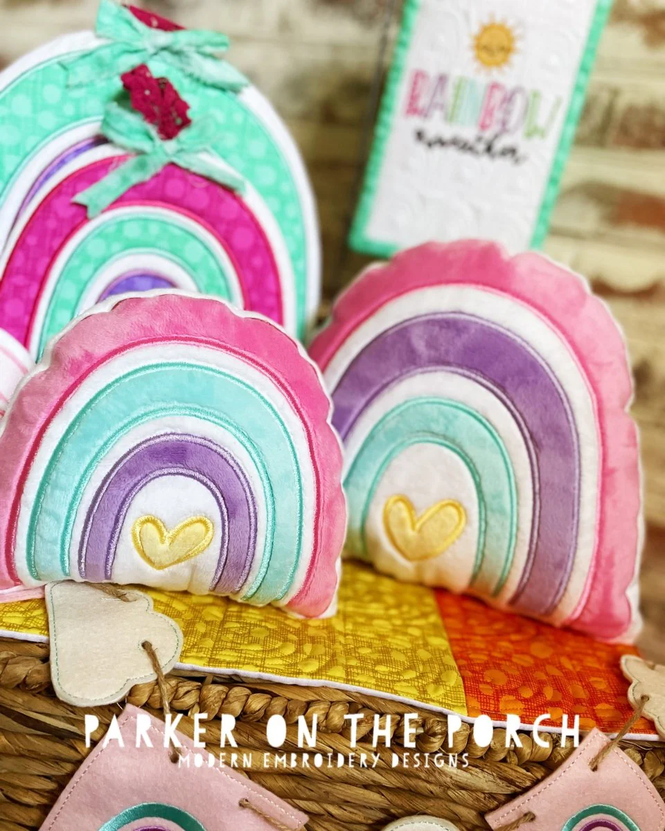 Digital Download- Squishy Rainbow Pillow ( Stuffie )