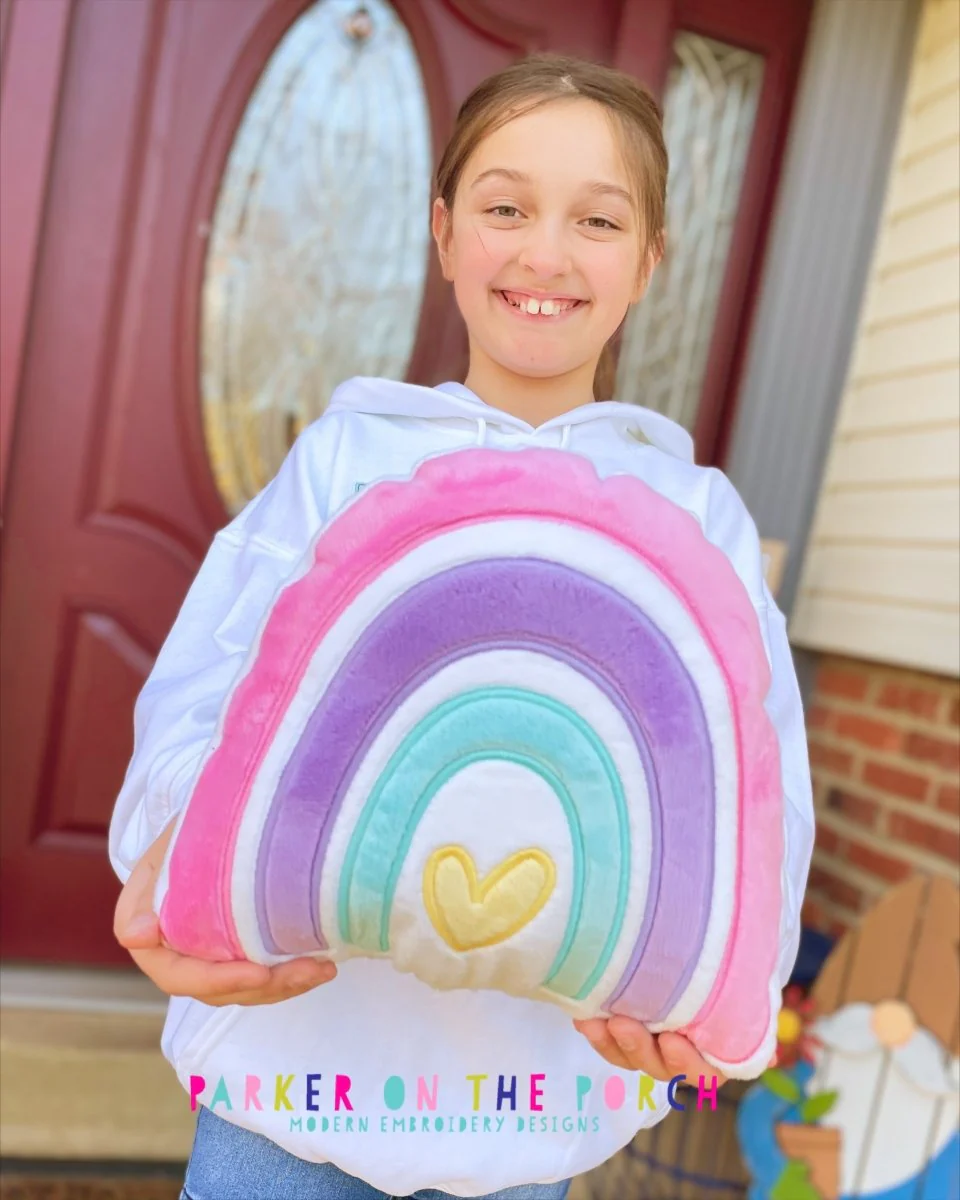 Digital Download- Squishy Rainbow Pillow ( Stuffie ) - Image 2
