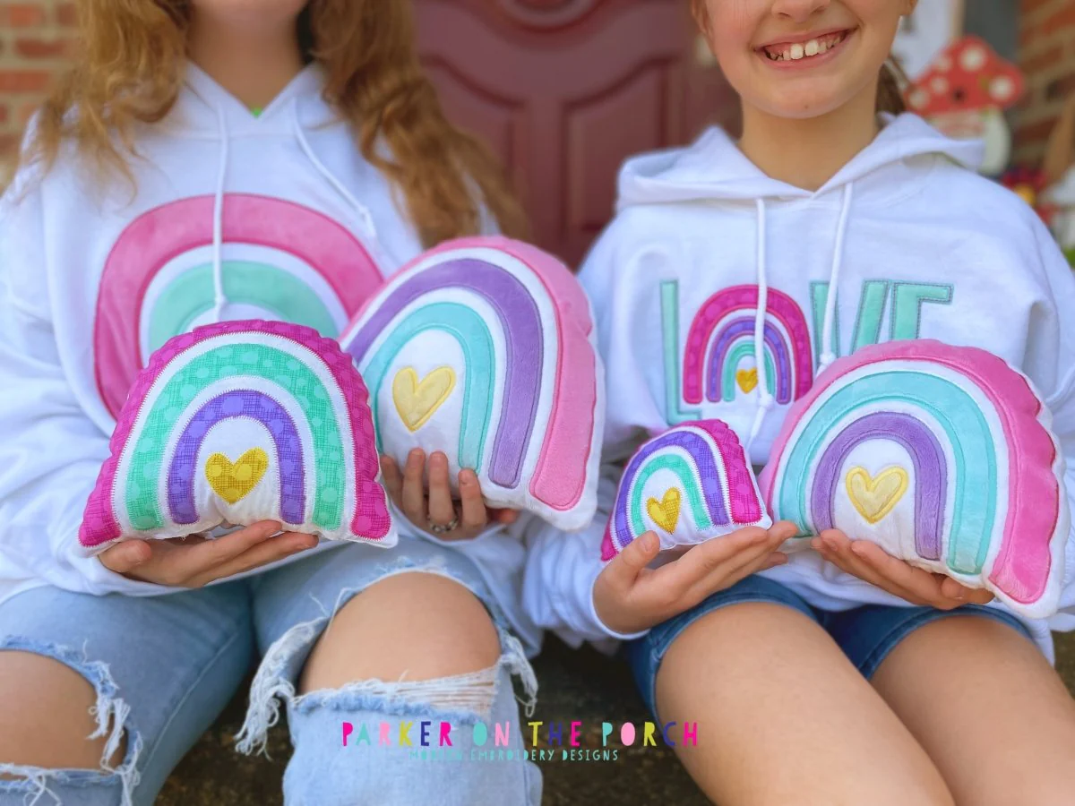 Digital Download- Squishy Rainbow Pillow ( Stuffie ) - Image 4