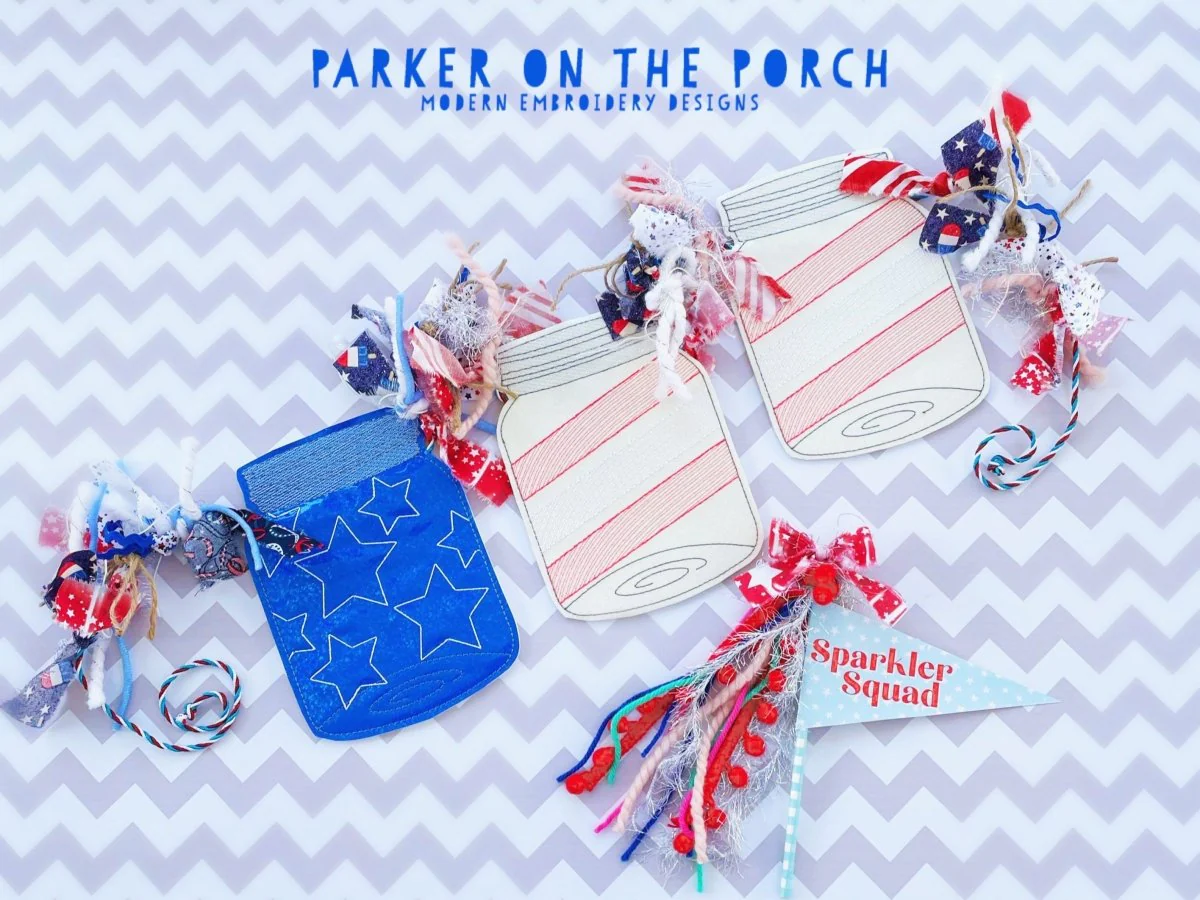 Digital Download- Stars and Stripes Mason Jar Banner Set
