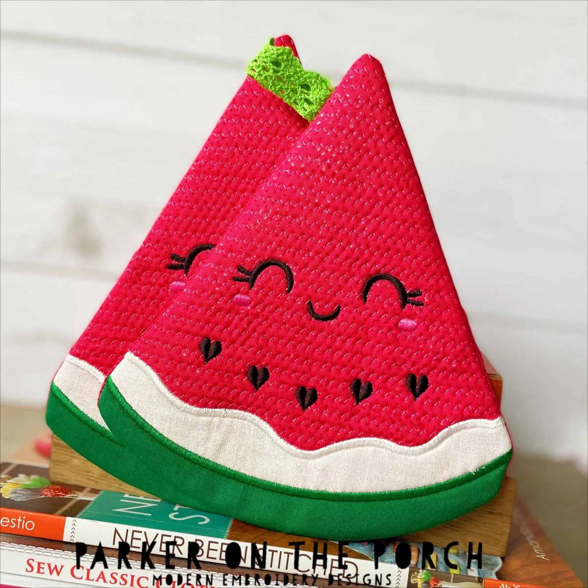 Digital Download - Summer Fruits Collection- Watermelon Mug Rug and Hot Pad Set