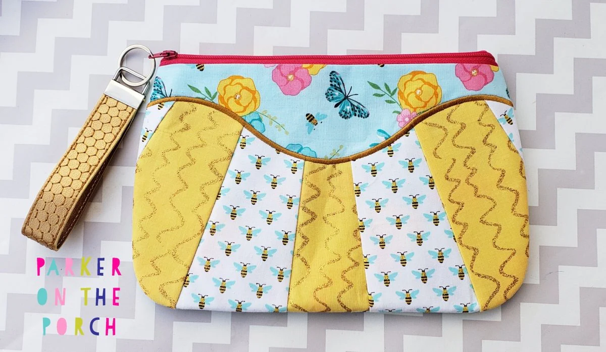 Digital Download- The Daybreak Top Zip Pieced Front Applique Zipper Bag - Image 2