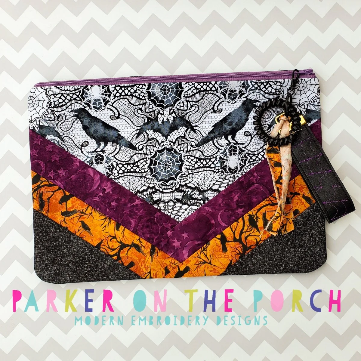 Digital Download- Top Zip Herringbone Zipper Bag
