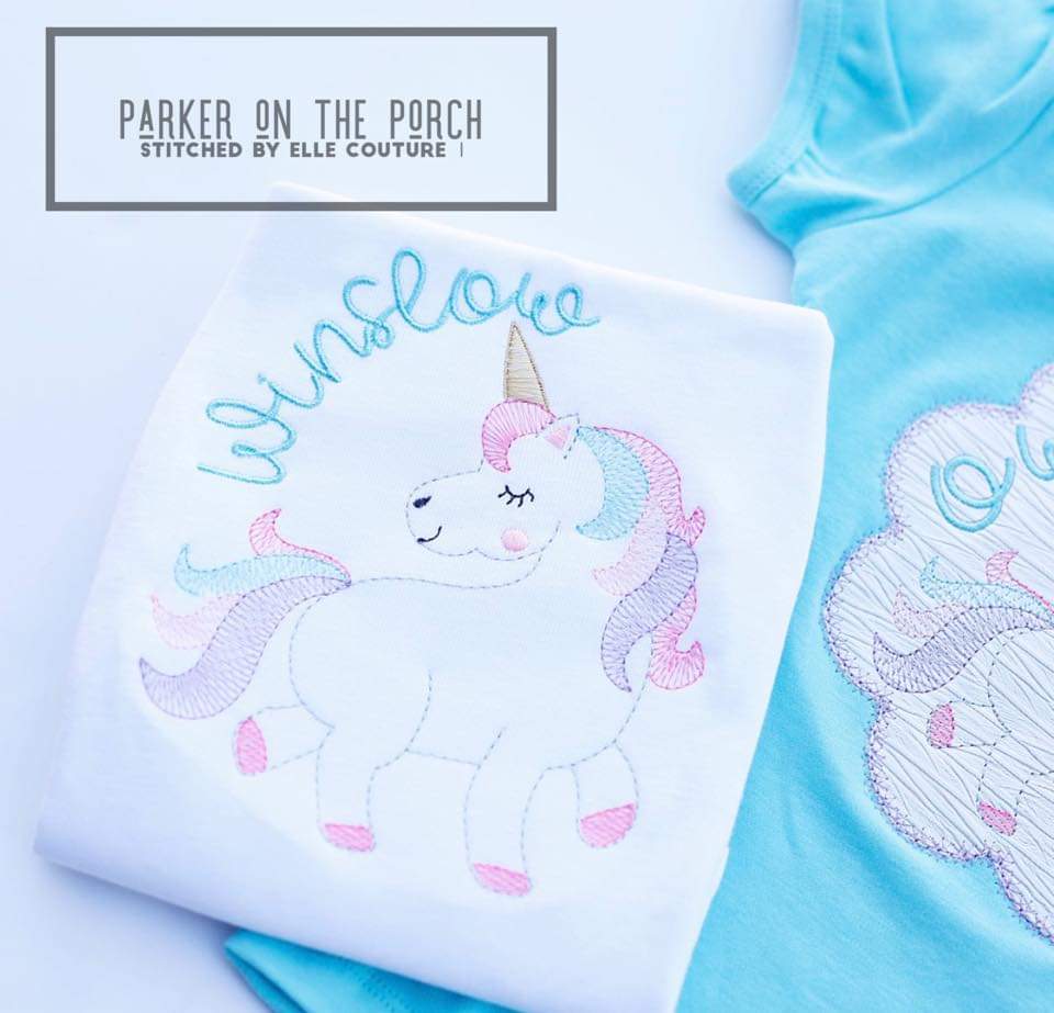 Digital Download- Unicorn 2.0 - Embroidery Fill