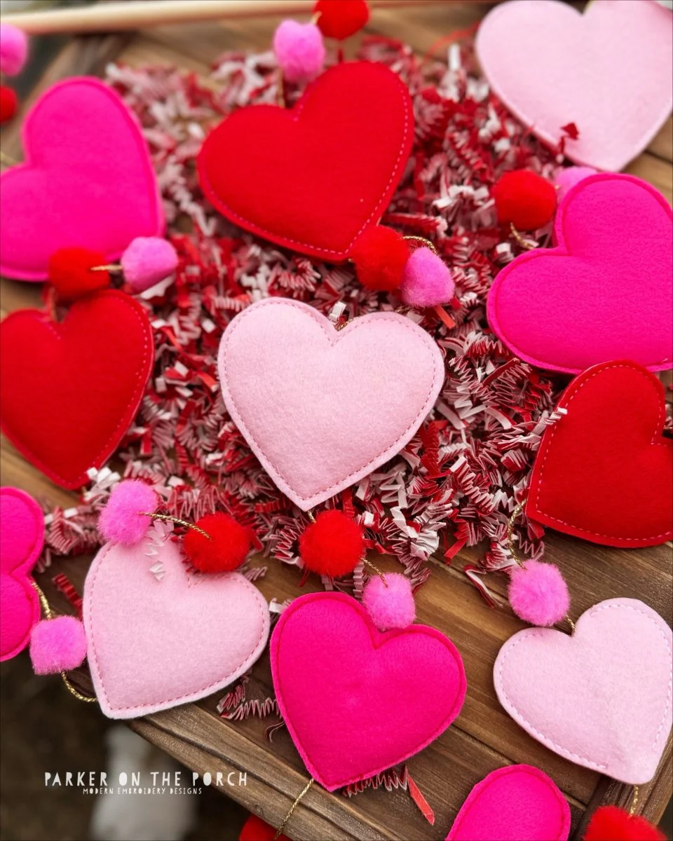 Digital Download - Vertical Puff Banner- Heart