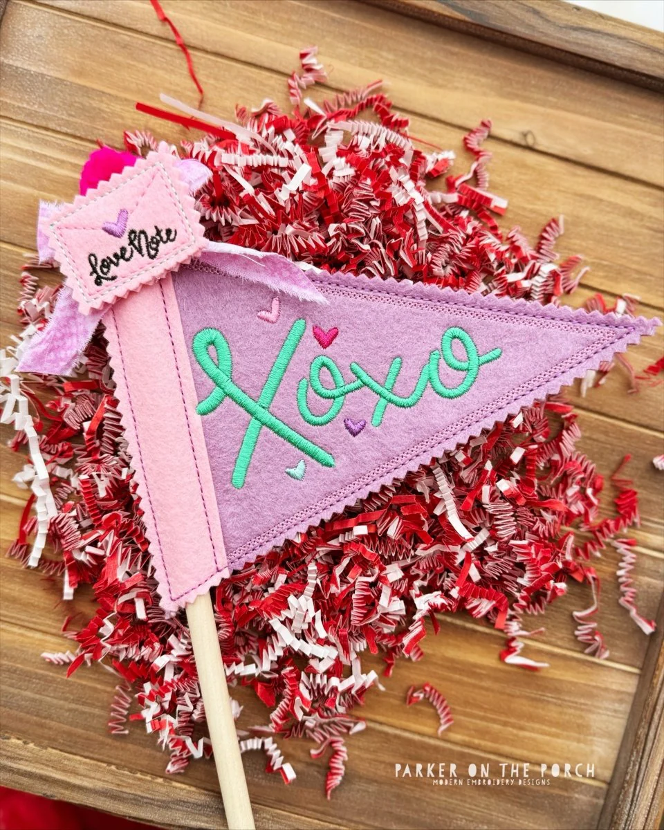 Digital Download - Vintage Flag Banner- XOXO