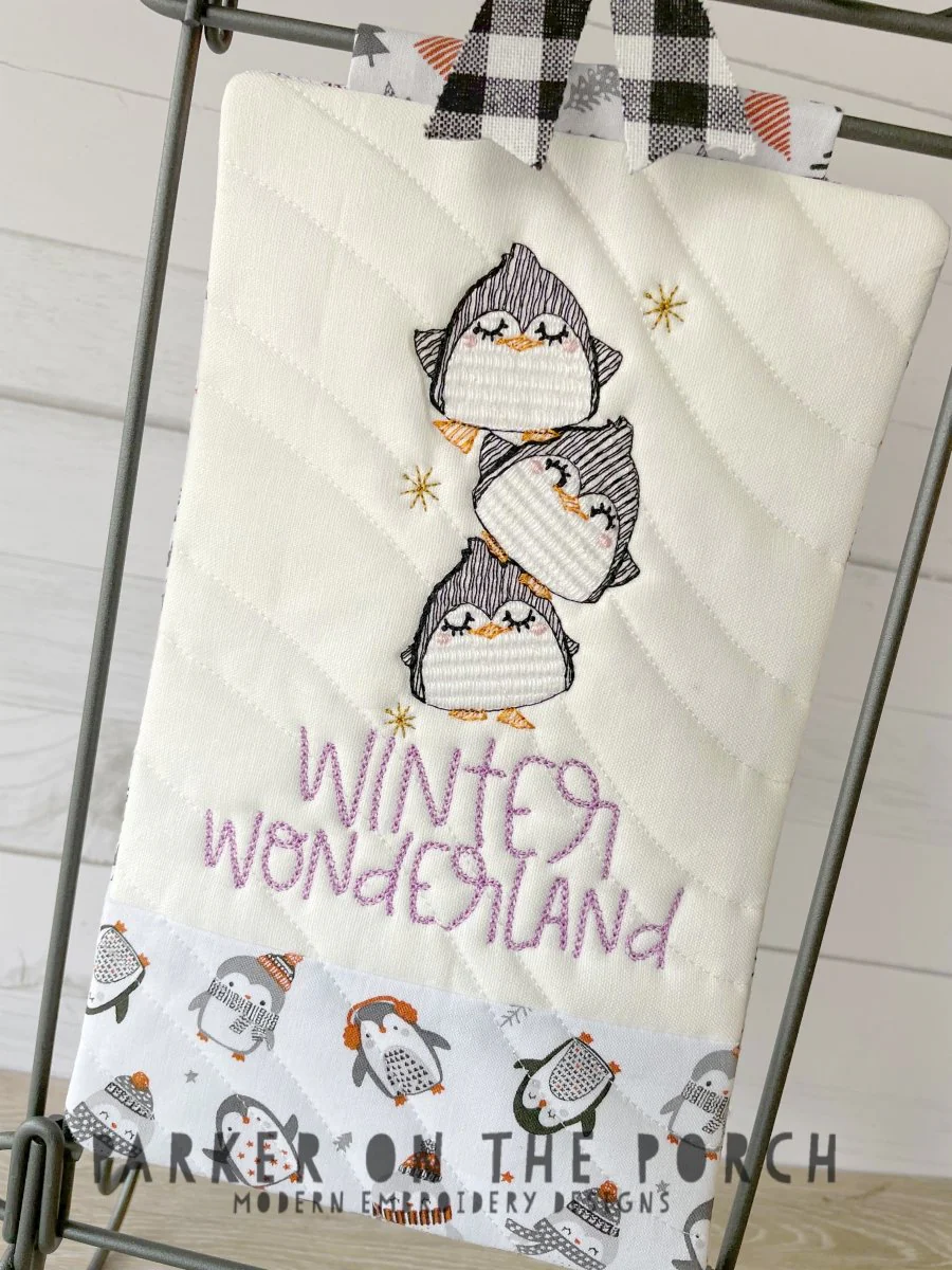 Digital Download - Winter Wonderland Collection- Winter Wonderland Mini Quilt ( Single Stand )