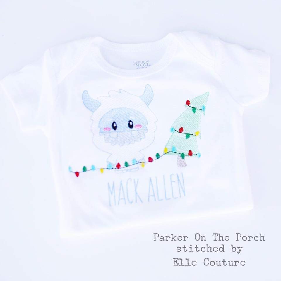 Digital Download- Winter Yeti Embroidery Fill - Image 2