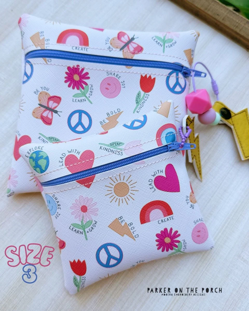 Digital Download - Zipper Size 3 - Clean Stitch Basics- Squares