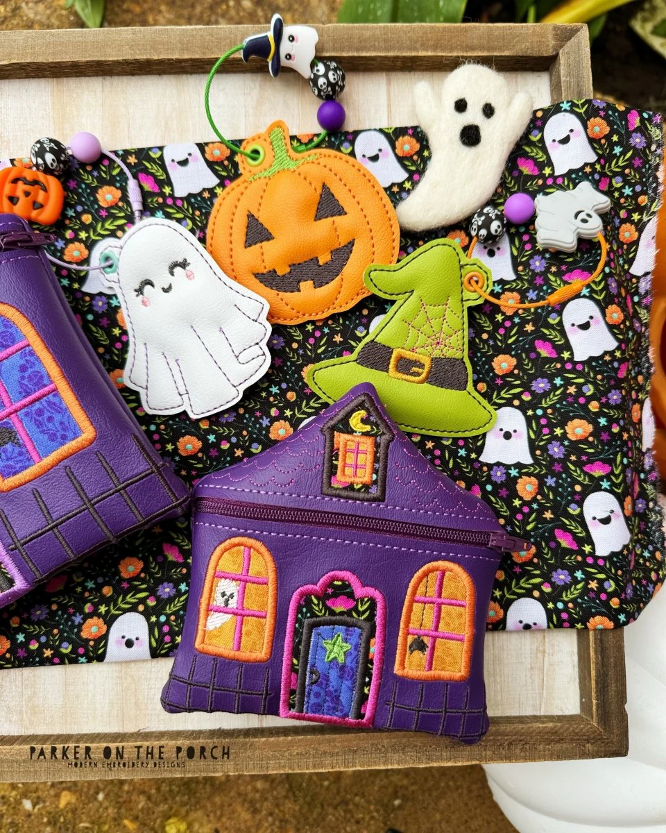 Digital Download - Zipper Size 3- Clean Stitch Haunted House Zipper Bag - Image 2