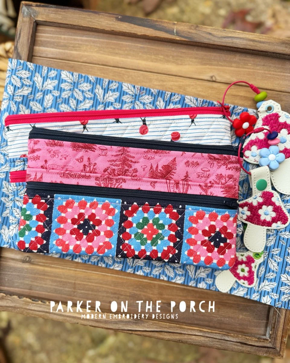 Digital Download - Zipper Size 3 - Quilted Double Top Zip Zipper Bag