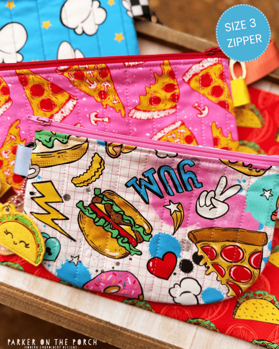 Digital Download - Zipper Size 3 - The Quilted Crossbody Zipper Bag