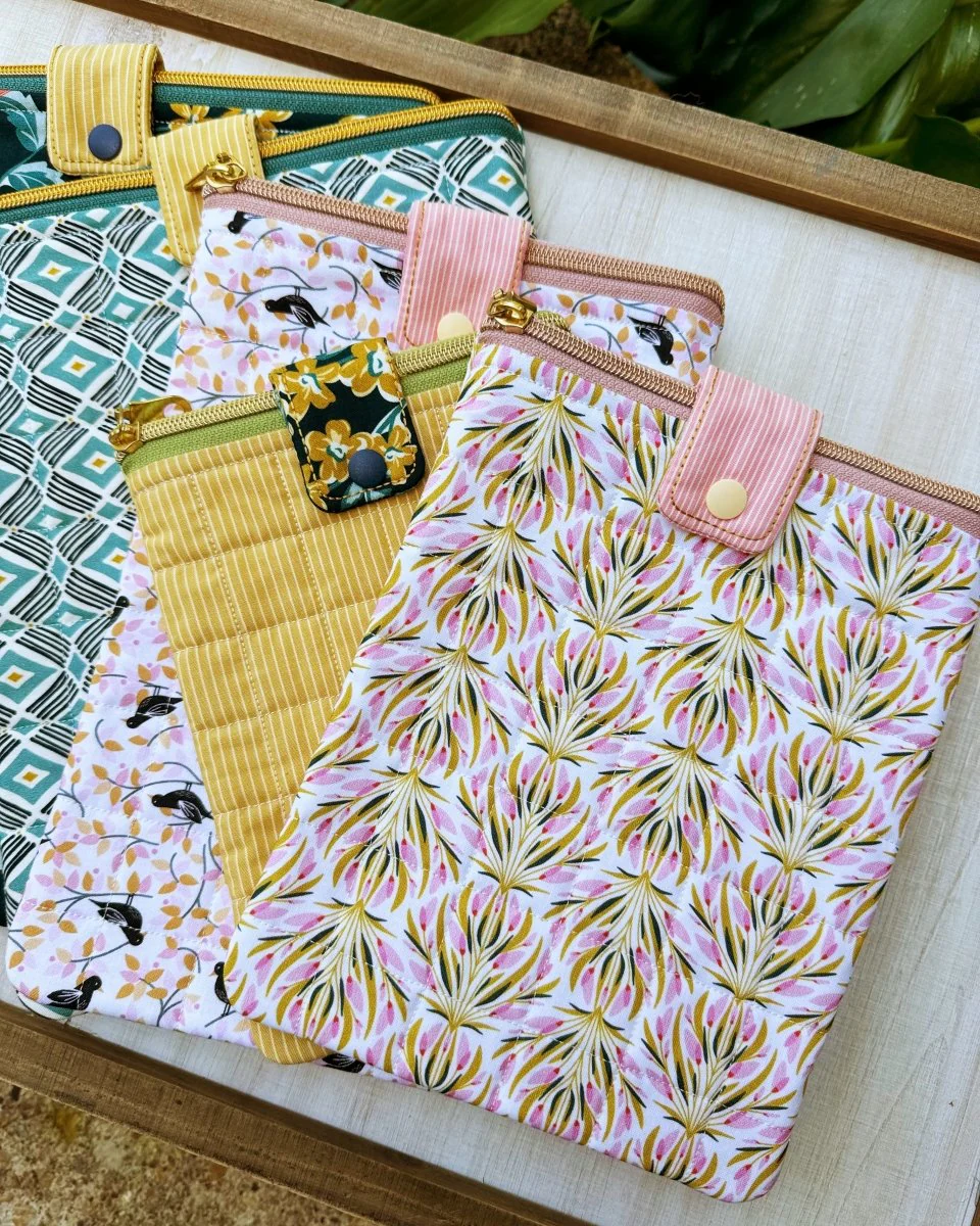 Digital Download - Zipper Size 4.5 or 5- Zippered Quilted Device & Book Sleeve - Image 3