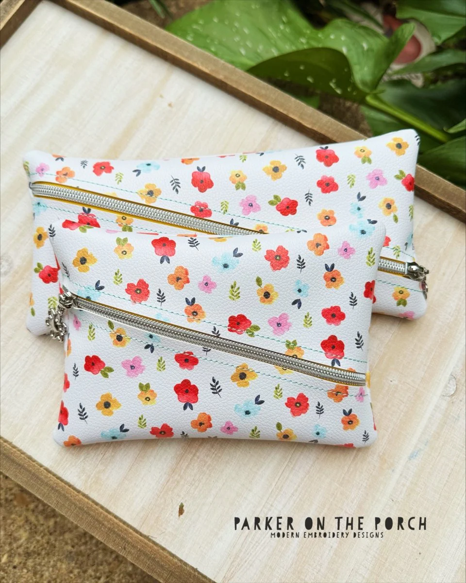 Digital Download - Zipper Size 5 - Diagonal Pencil Case Zipper Bag