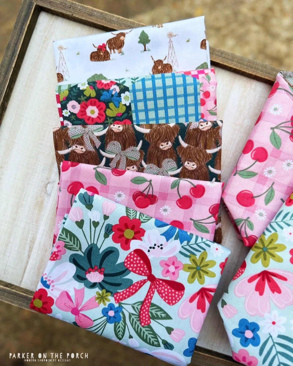 Fat Quarter Fabric Bundle -  Highland Hazel- 3 Wishes Fabric