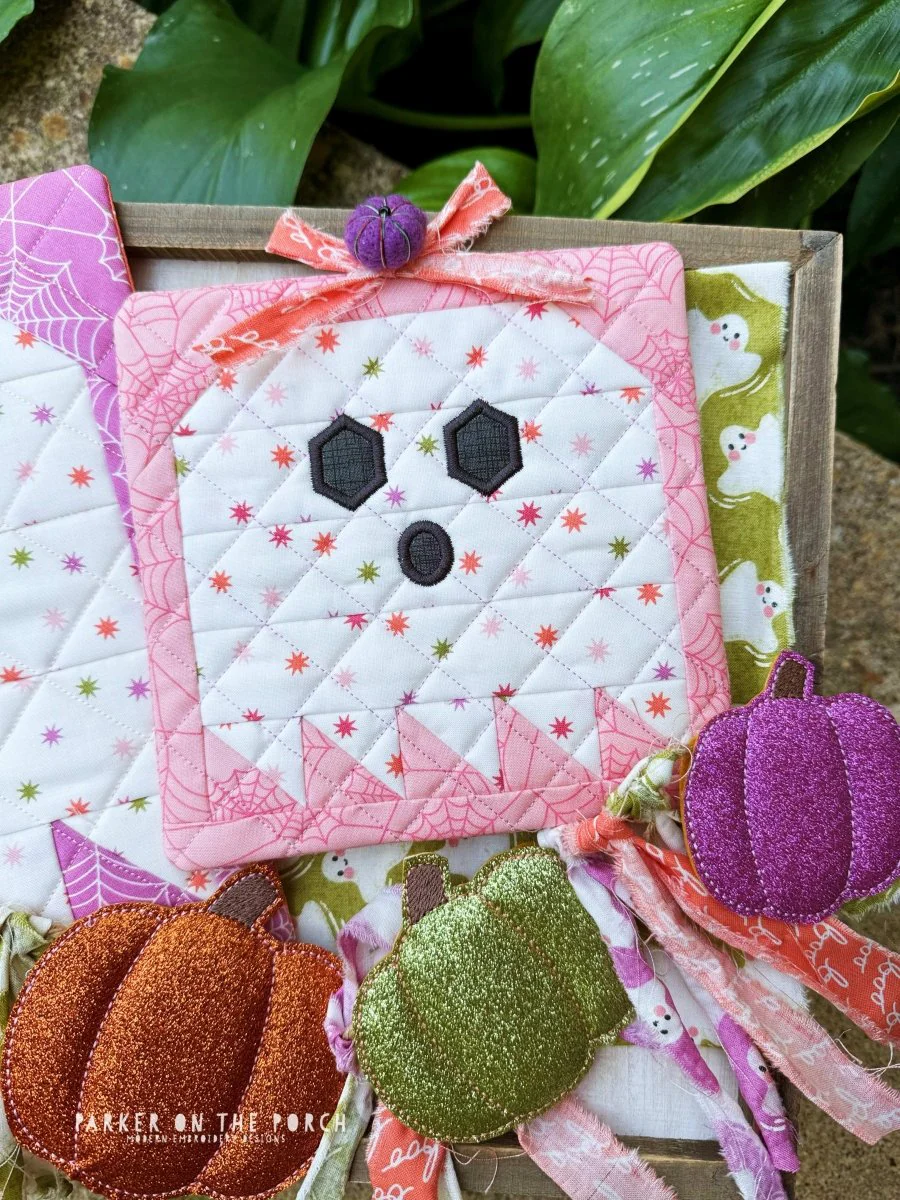 Ghost Hot Pad FPP - Digital Embroidery Pattern