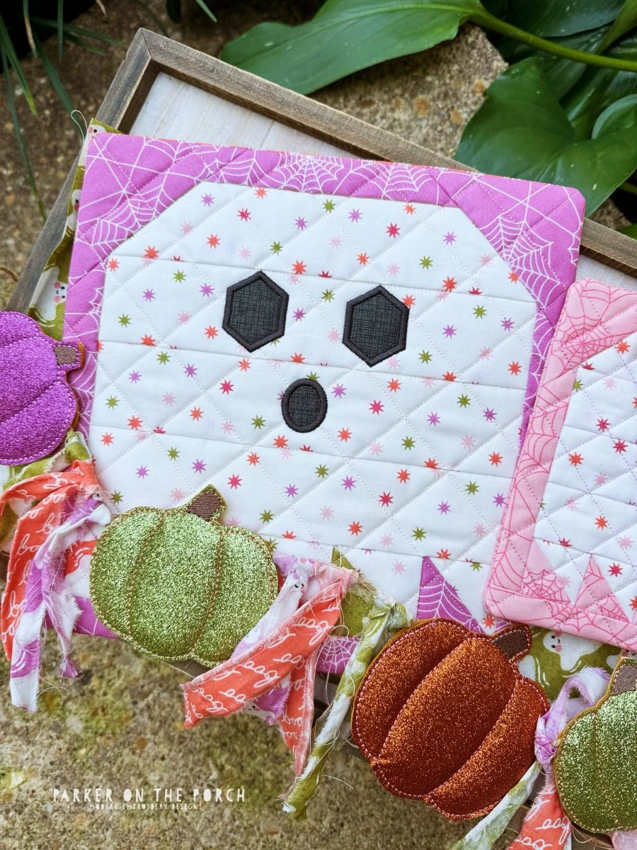 Ghost Hot Pad FPP - Digital Embroidery Pattern - Image 2