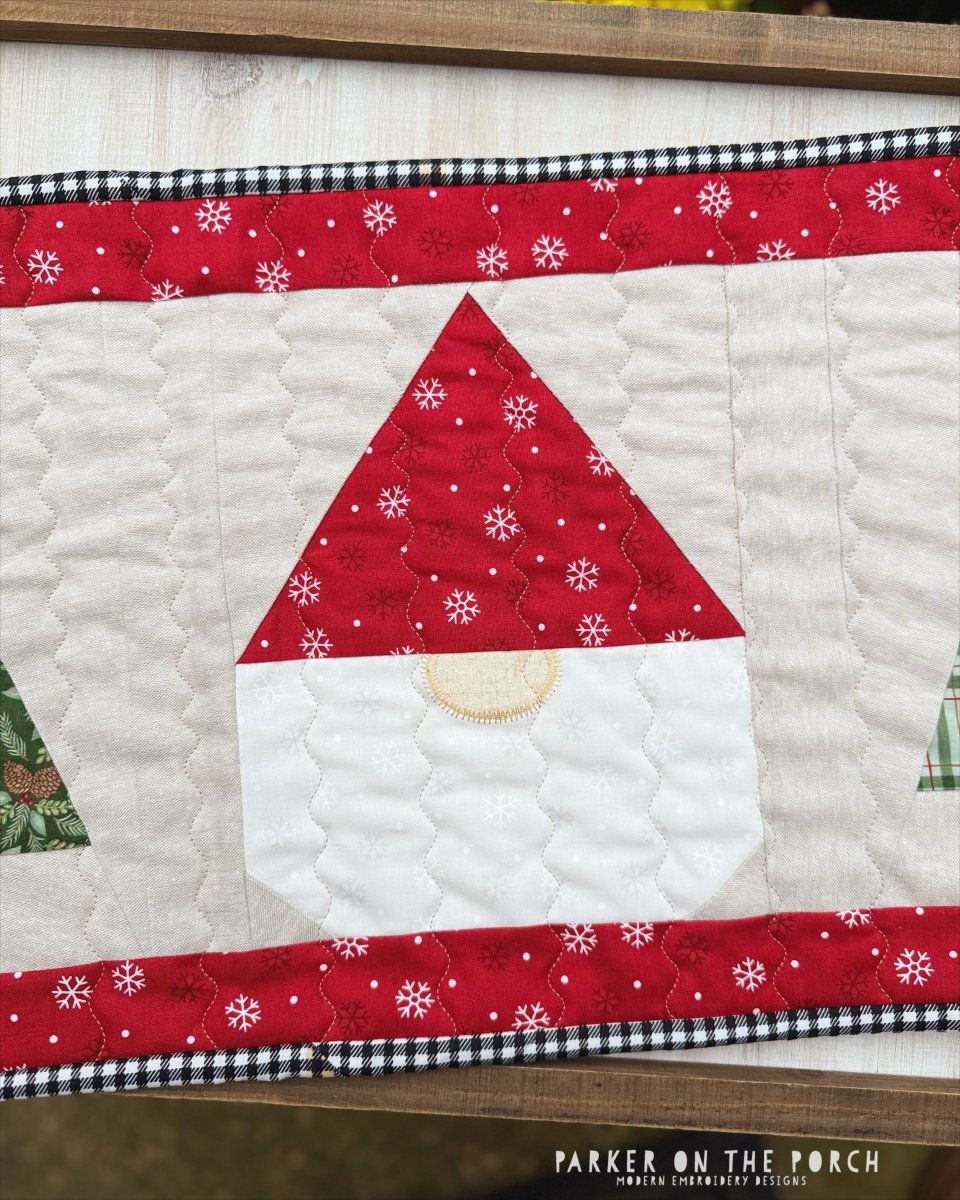Gnome Quilt Block – Digital Embroidery Pattern Download - Image 2