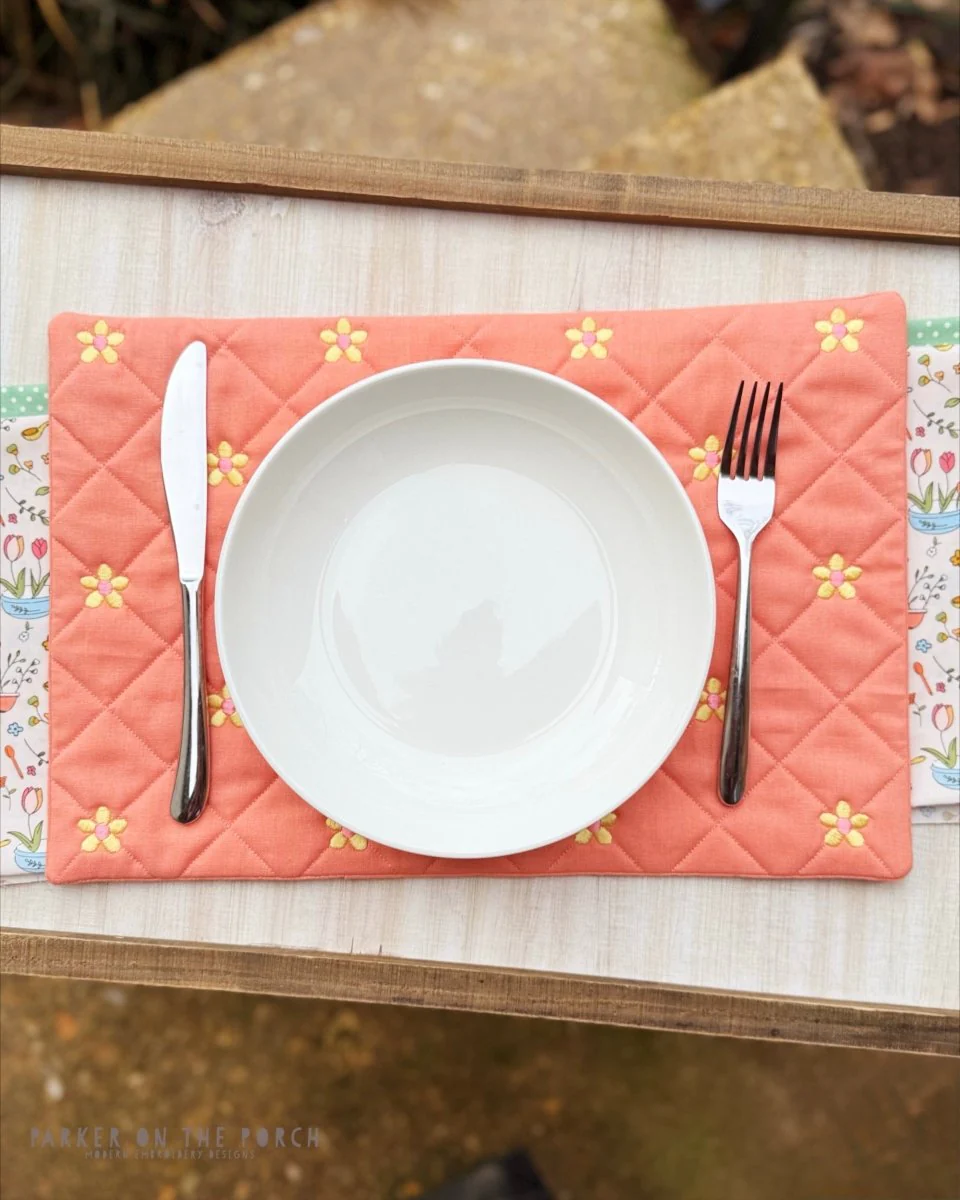 Quilted Daisy Placemats – Digital Embroidery Pattern Download - Image 2