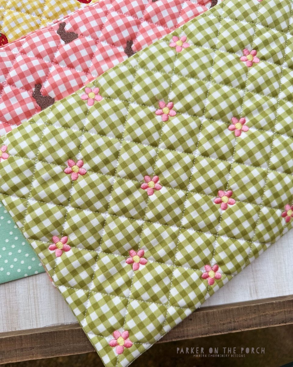 Quilted Daisy Placemats – Digital Embroidery Pattern Download - Image 3