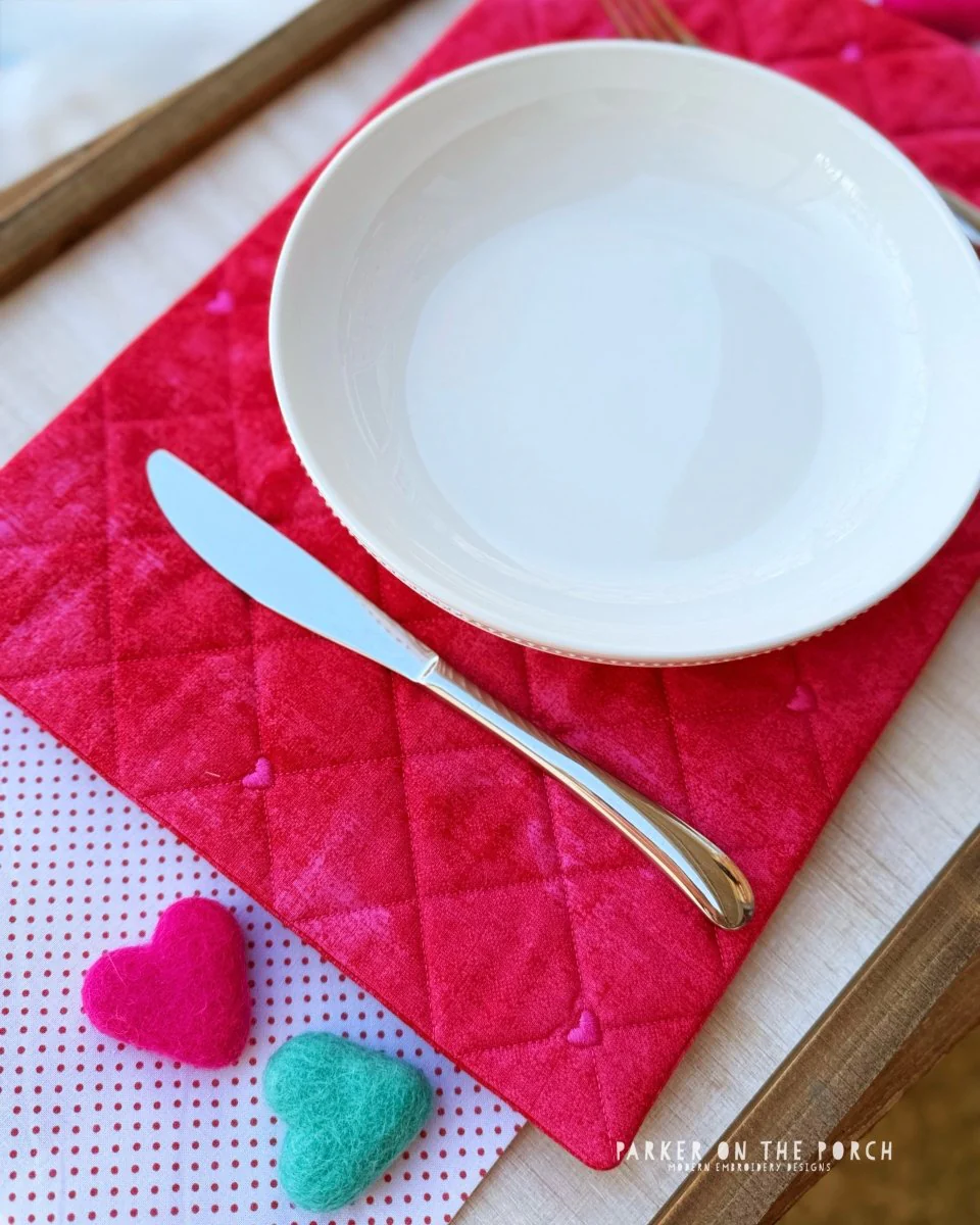 Quilted Hearts Placemats – Digital Embroidery Pattern Download - Image 5