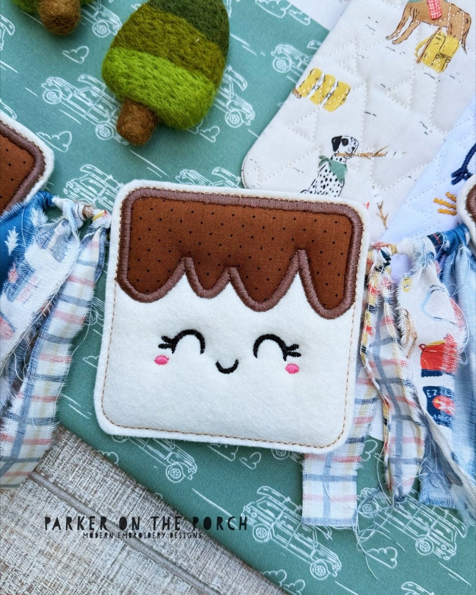 Marshmallow Puff Banner - Digital Embroidery Pattern - Image 2