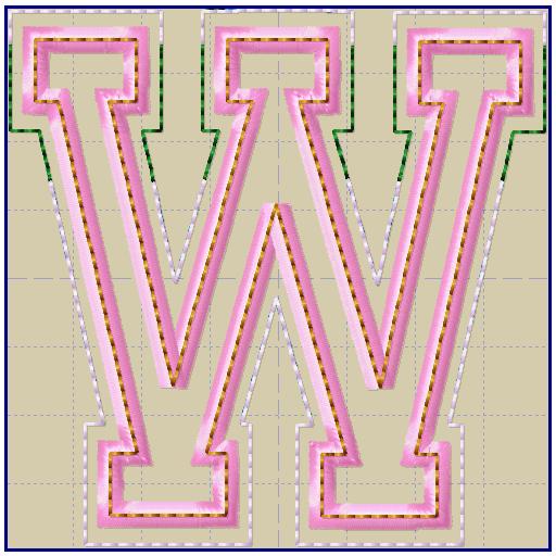 Squad Alpha Monogram - Applique Banner Bundle - Digital Download - Image 24