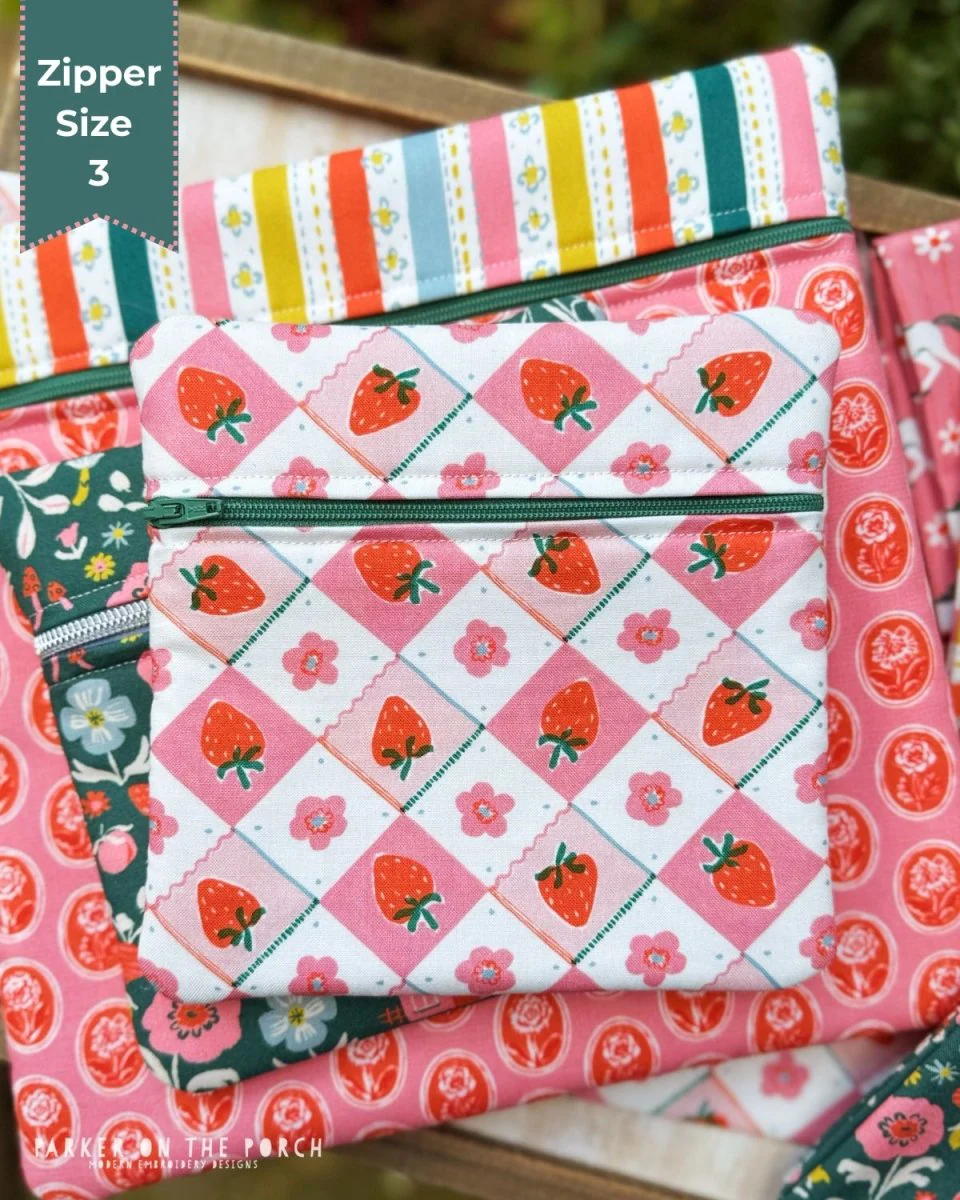 The Basic Bags Collection – Zipper Size 3 Square Front Zip Zipper Bag - Digital Download