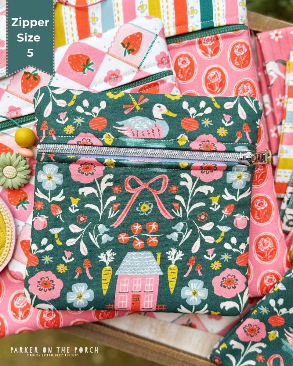 The Basic Bags Collection – Zipper Size 5 Square Front Zip Zipper Bag - Digital Download
