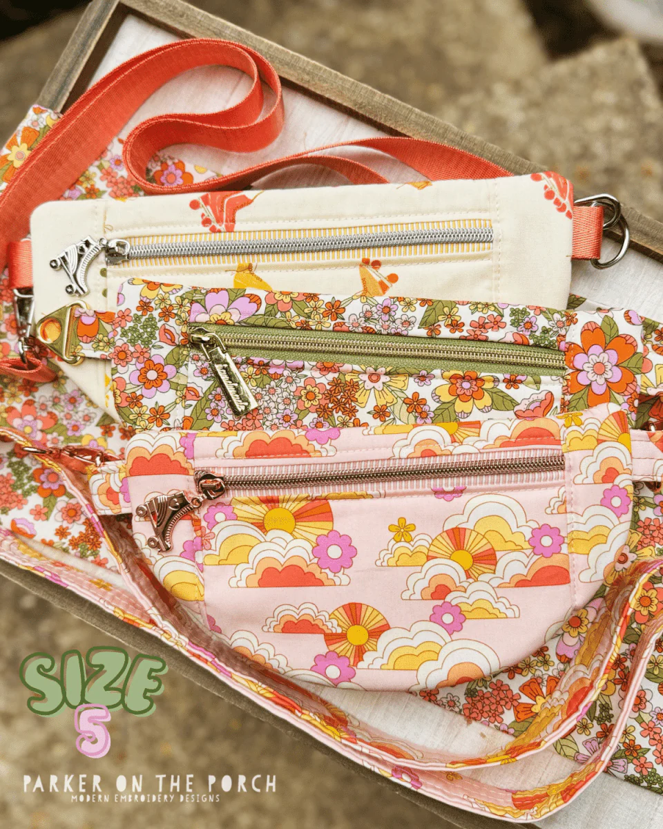The Hipster Zipper Bag- Zipper Size 5 - Digital Download