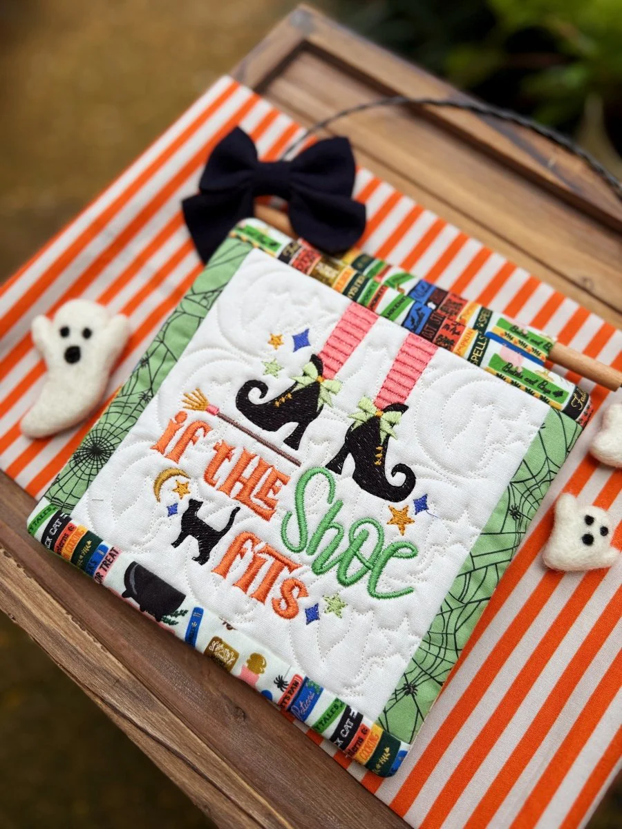 Witch Feet Mini Quilt Embroidery Pattern – Digital Download - Image 2