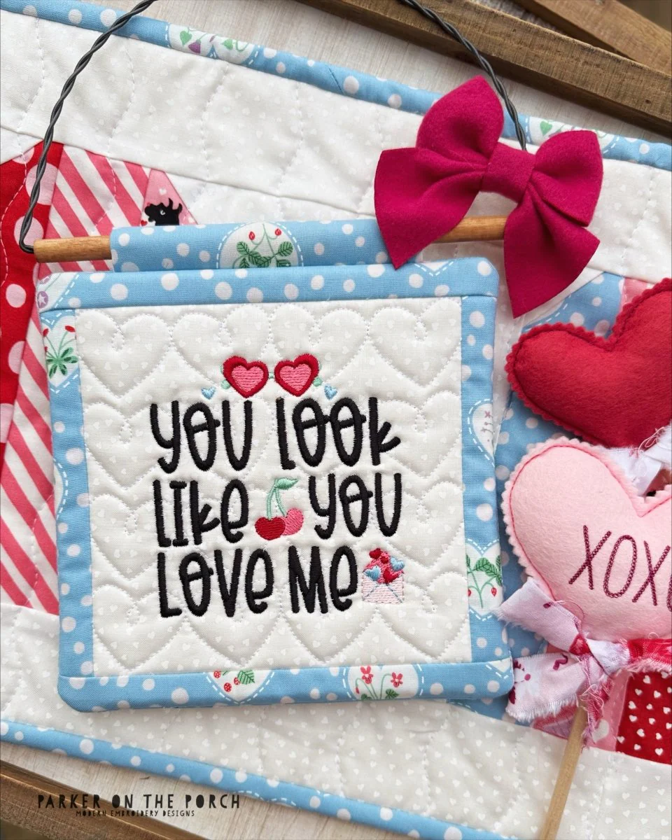 You Look Like You Love Me Mini Quilt Embroidery Pattern – Digital Download