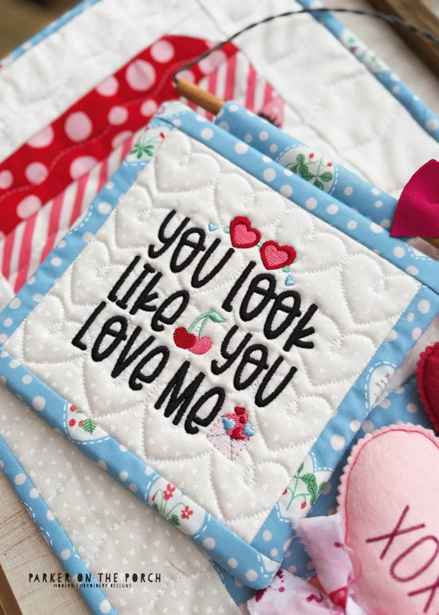 You Look Like You Love Me Mini Quilt Embroidery Pattern – Digital Download - Image 2
